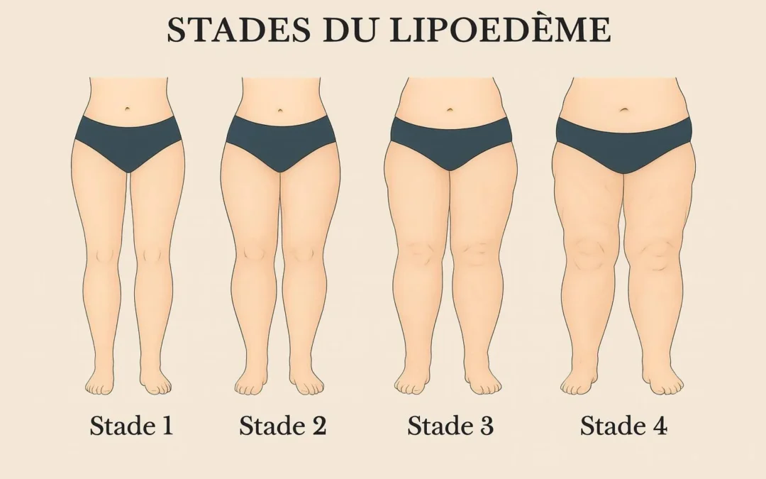 Lipœdème stade 1 à 4 : symptômes, évolution et solutions de traitement